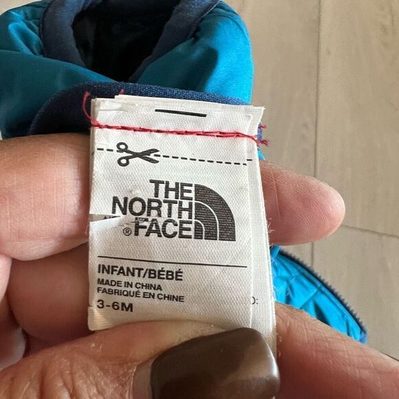 The North Face Baby Reversible Perrito Jacket Size 3 months-6 months Blue - Picture 8 of 9